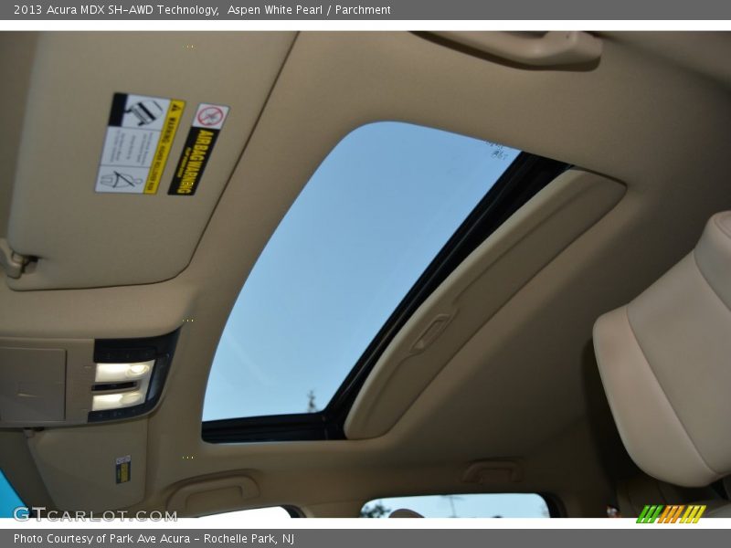 Aspen White Pearl / Parchment 2013 Acura MDX SH-AWD Technology