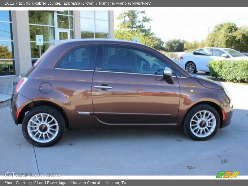 Espresso (Brown) / Marrone/Avorio (Brown/Ivory) 2013 Fiat 500 c cabrio Lounge