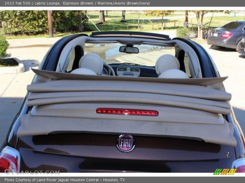 Espresso (Brown) / Marrone/Avorio (Brown/Ivory) 2013 Fiat 500 c cabrio Lounge
