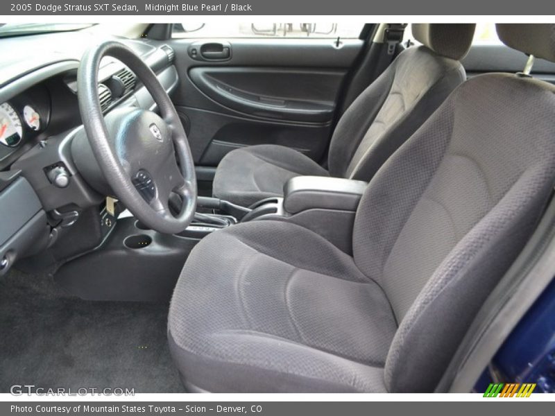 Midnight Blue Pearl / Black 2005 Dodge Stratus SXT Sedan