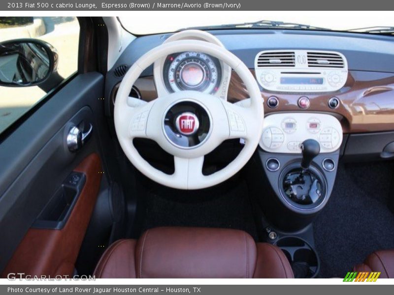Espresso (Brown) / Marrone/Avorio (Brown/Ivory) 2013 Fiat 500 c cabrio Lounge