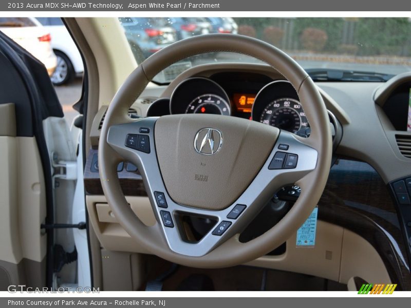 Aspen White Pearl / Parchment 2013 Acura MDX SH-AWD Technology