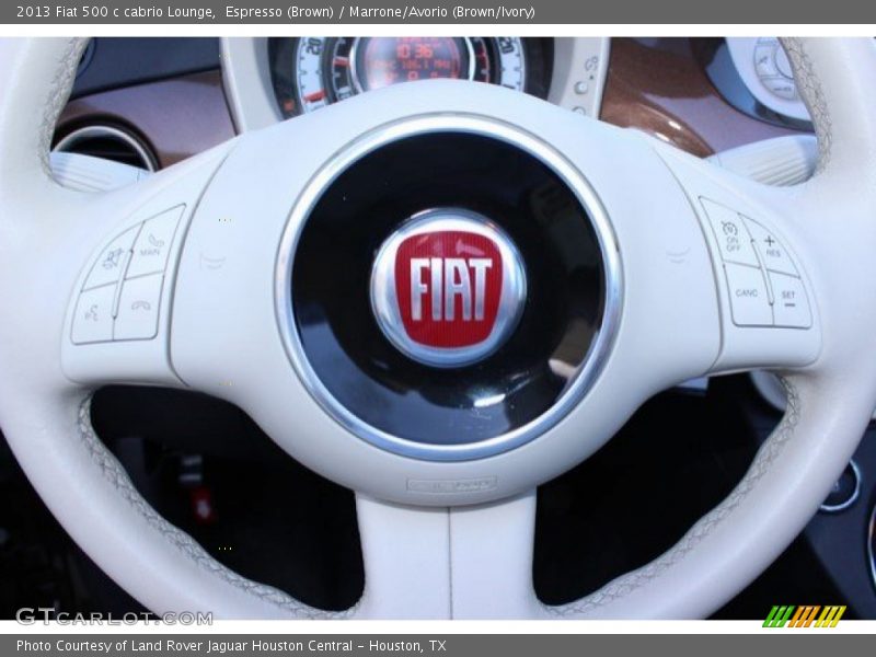 Espresso (Brown) / Marrone/Avorio (Brown/Ivory) 2013 Fiat 500 c cabrio Lounge