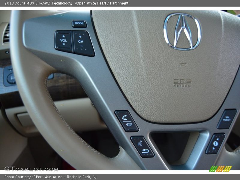 Aspen White Pearl / Parchment 2013 Acura MDX SH-AWD Technology