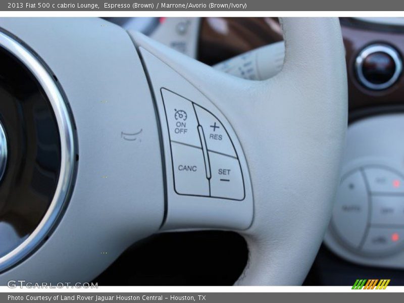 Espresso (Brown) / Marrone/Avorio (Brown/Ivory) 2013 Fiat 500 c cabrio Lounge