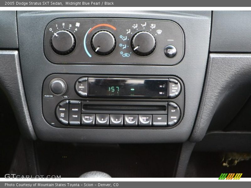 Midnight Blue Pearl / Black 2005 Dodge Stratus SXT Sedan