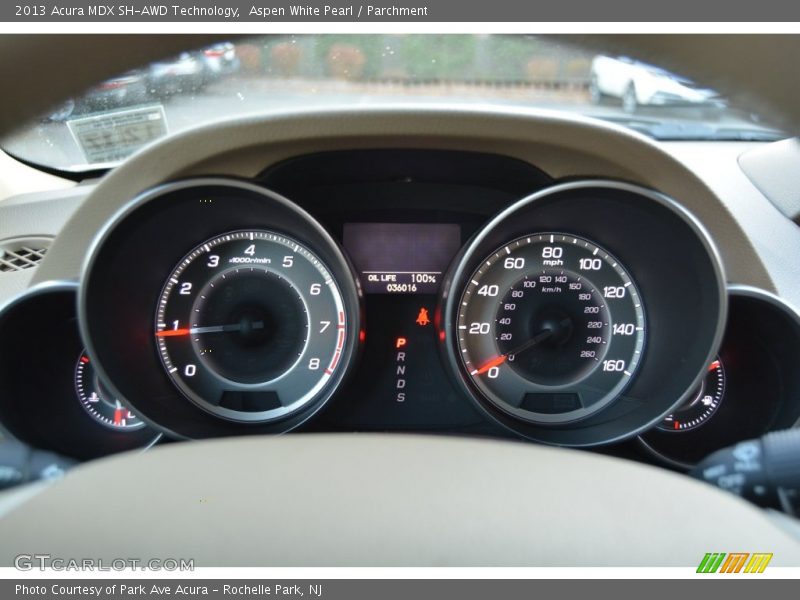 Aspen White Pearl / Parchment 2013 Acura MDX SH-AWD Technology