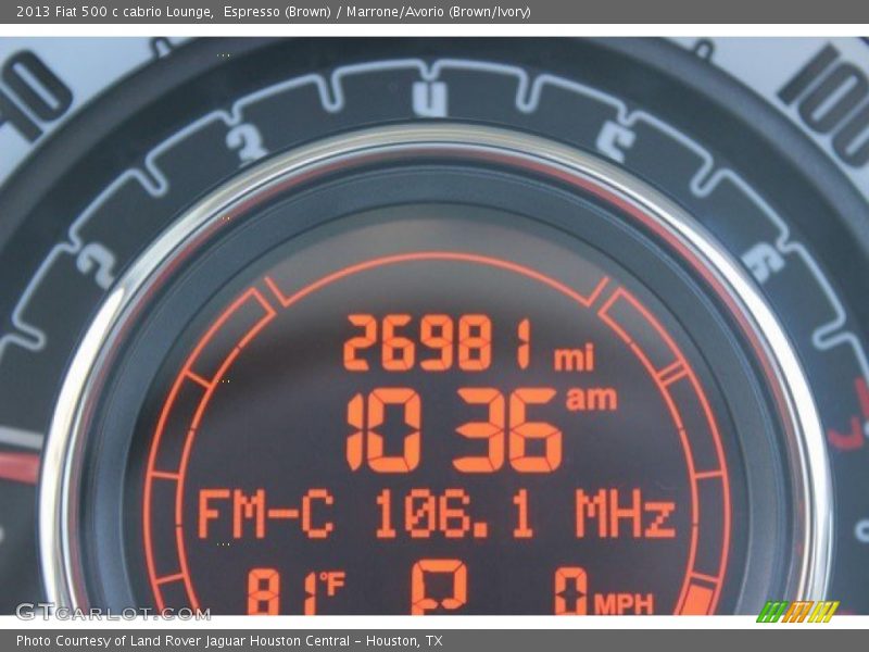 Espresso (Brown) / Marrone/Avorio (Brown/Ivory) 2013 Fiat 500 c cabrio Lounge