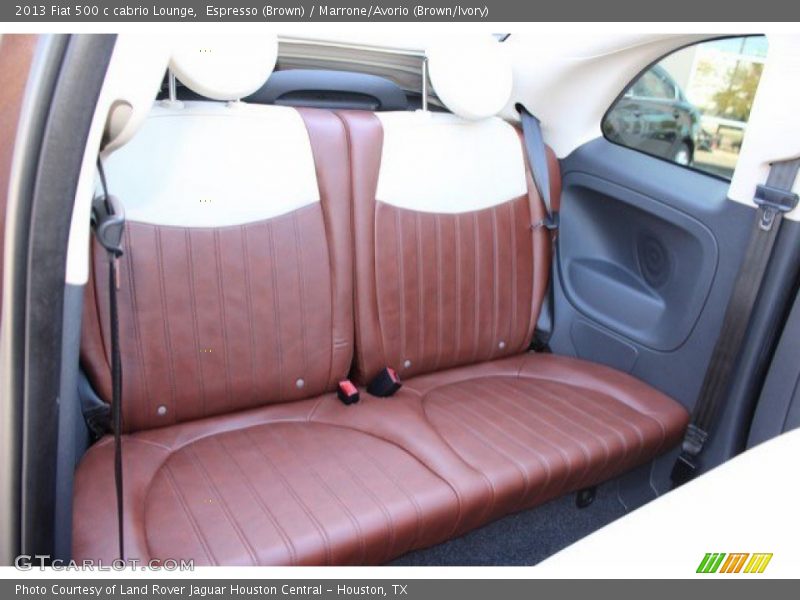 Espresso (Brown) / Marrone/Avorio (Brown/Ivory) 2013 Fiat 500 c cabrio Lounge