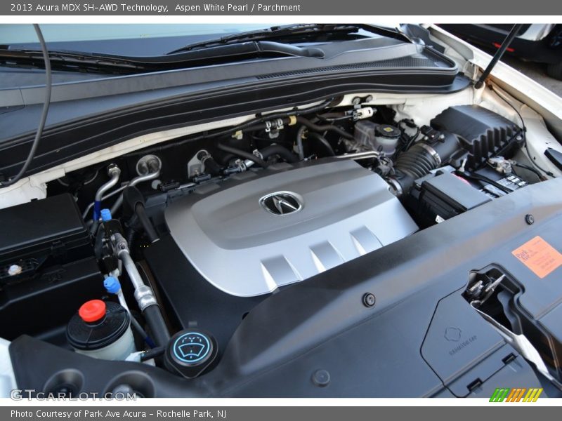 Aspen White Pearl / Parchment 2013 Acura MDX SH-AWD Technology
