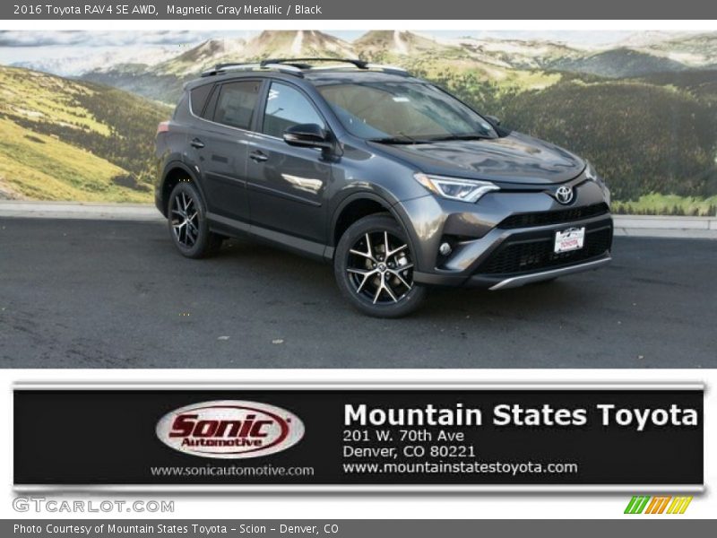 Magnetic Gray Metallic / Black 2016 Toyota RAV4 SE AWD