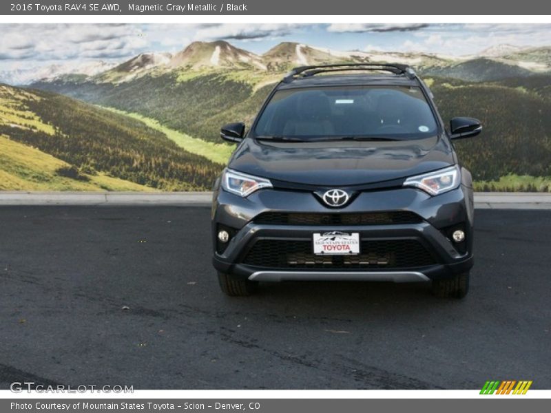 Magnetic Gray Metallic / Black 2016 Toyota RAV4 SE AWD