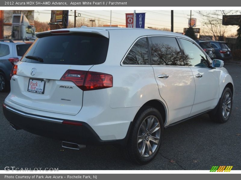 Aspen White Pearl II / Parchment 2012 Acura MDX SH-AWD Advance