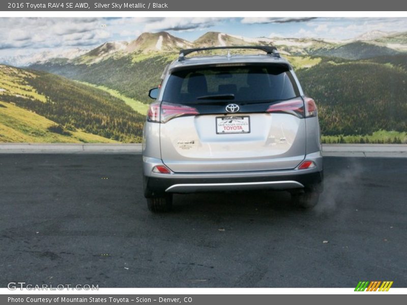 Silver Sky Metallic / Black 2016 Toyota RAV4 SE AWD