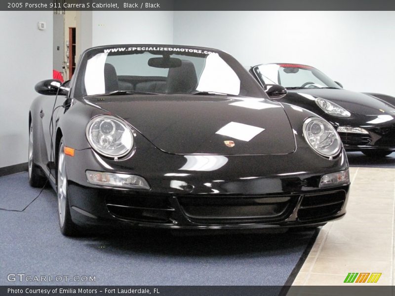 Black / Black 2005 Porsche 911 Carrera S Cabriolet