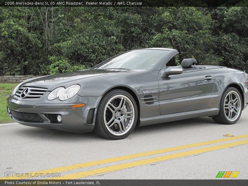 Pewter Metallic / AMG Charcoal 2006 Mercedes-Benz SL 65 AMG Roadster