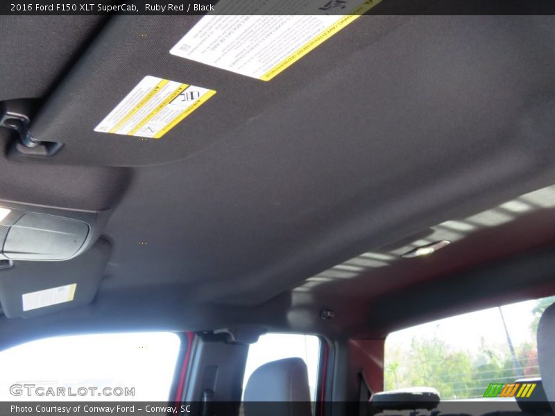 Ruby Red / Black 2016 Ford F150 XLT SuperCab