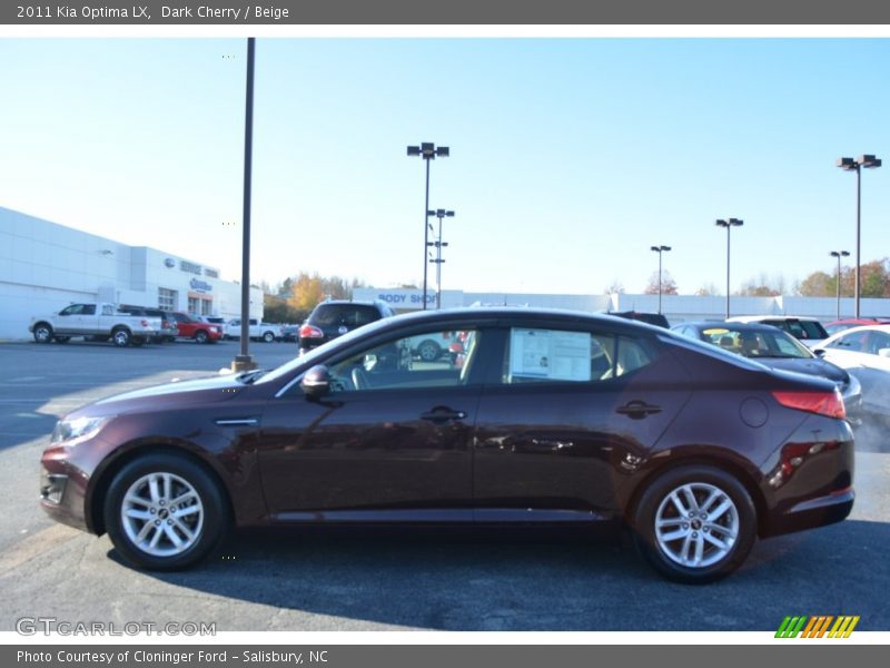 Dark Cherry / Beige 2011 Kia Optima LX