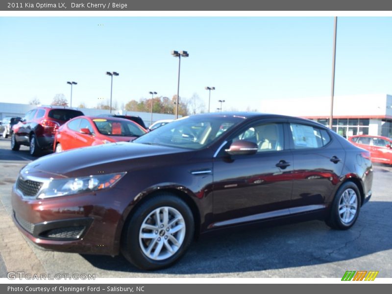 Dark Cherry / Beige 2011 Kia Optima LX