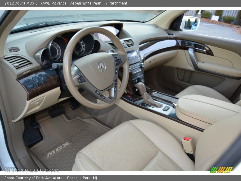 Aspen White Pearl II / Parchment 2012 Acura MDX SH-AWD Advance