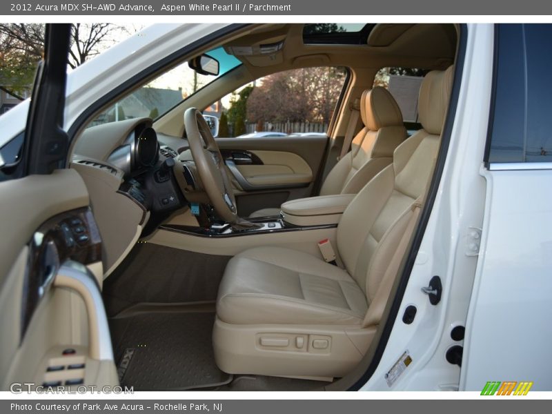 Aspen White Pearl II / Parchment 2012 Acura MDX SH-AWD Advance