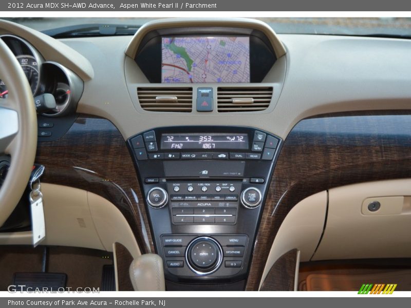 Aspen White Pearl II / Parchment 2012 Acura MDX SH-AWD Advance