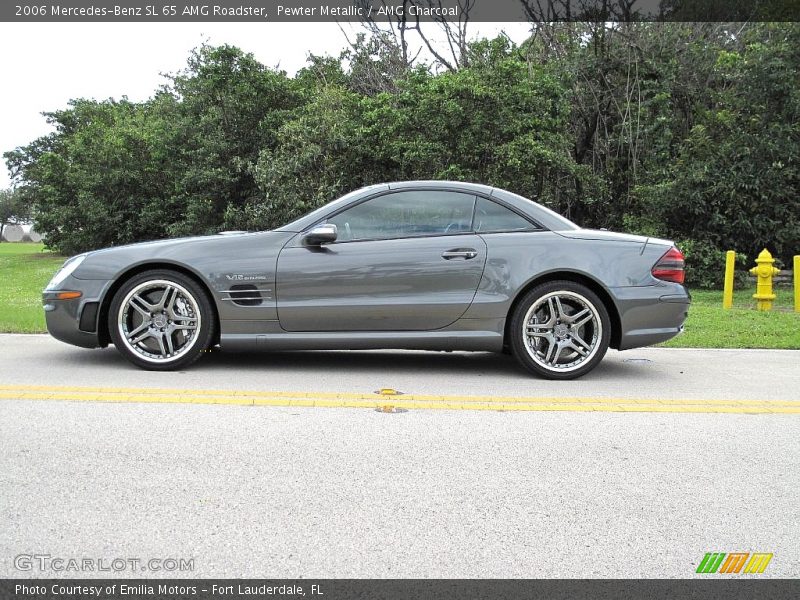 Pewter Metallic / AMG Charcoal 2006 Mercedes-Benz SL 65 AMG Roadster