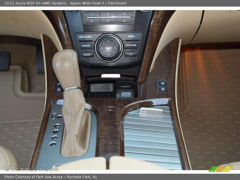 Aspen White Pearl II / Parchment 2012 Acura MDX SH-AWD Advance