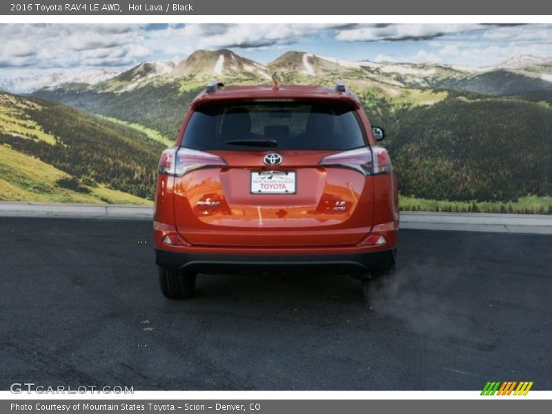 Hot Lava / Black 2016 Toyota RAV4 LE AWD