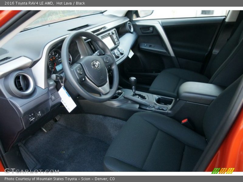 Hot Lava / Black 2016 Toyota RAV4 LE AWD