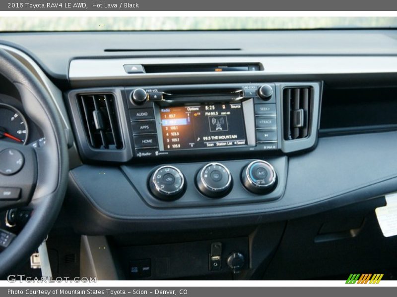 Hot Lava / Black 2016 Toyota RAV4 LE AWD