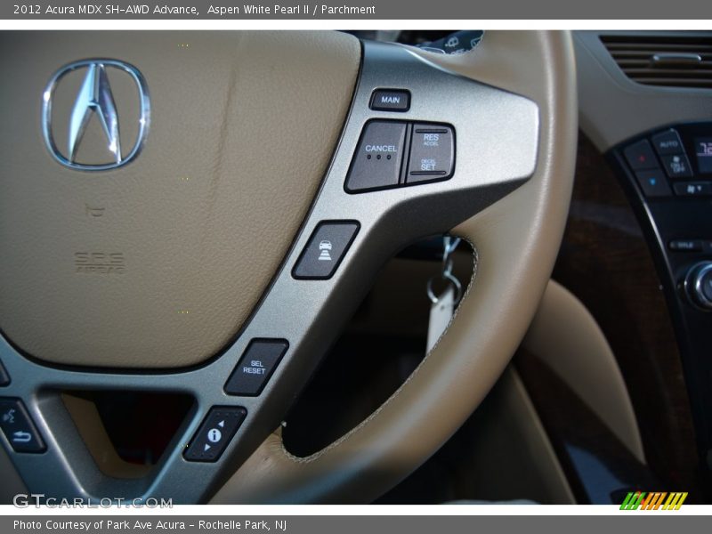 Aspen White Pearl II / Parchment 2012 Acura MDX SH-AWD Advance