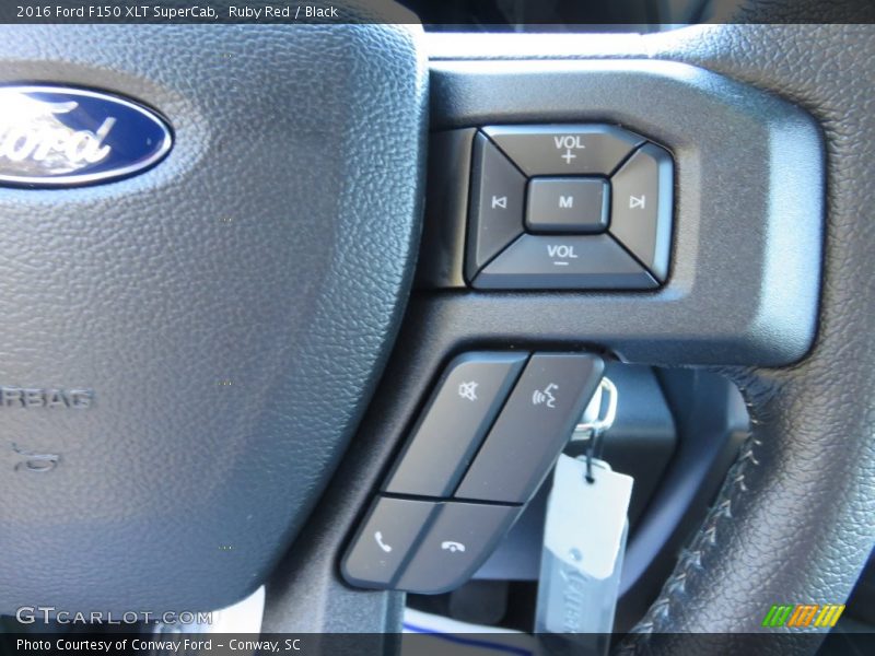 Ruby Red / Black 2016 Ford F150 XLT SuperCab