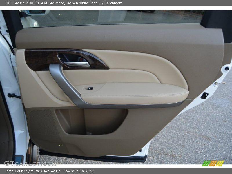 Aspen White Pearl II / Parchment 2012 Acura MDX SH-AWD Advance