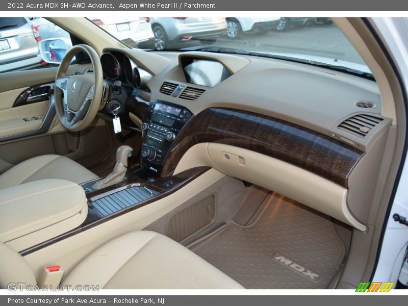 Aspen White Pearl II / Parchment 2012 Acura MDX SH-AWD Advance