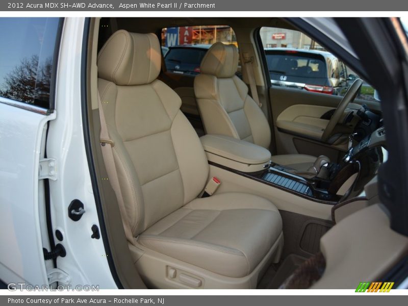 Aspen White Pearl II / Parchment 2012 Acura MDX SH-AWD Advance