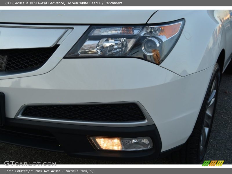 Aspen White Pearl II / Parchment 2012 Acura MDX SH-AWD Advance