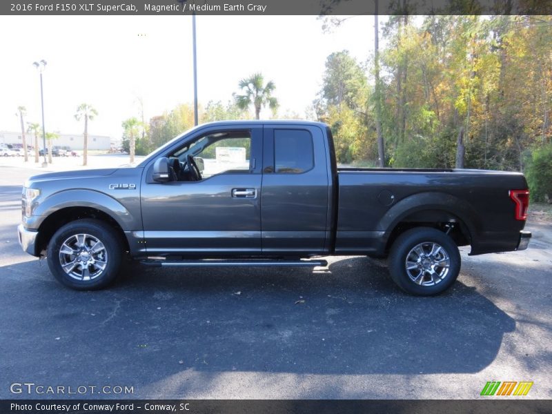 Magnetic / Medium Earth Gray 2016 Ford F150 XLT SuperCab