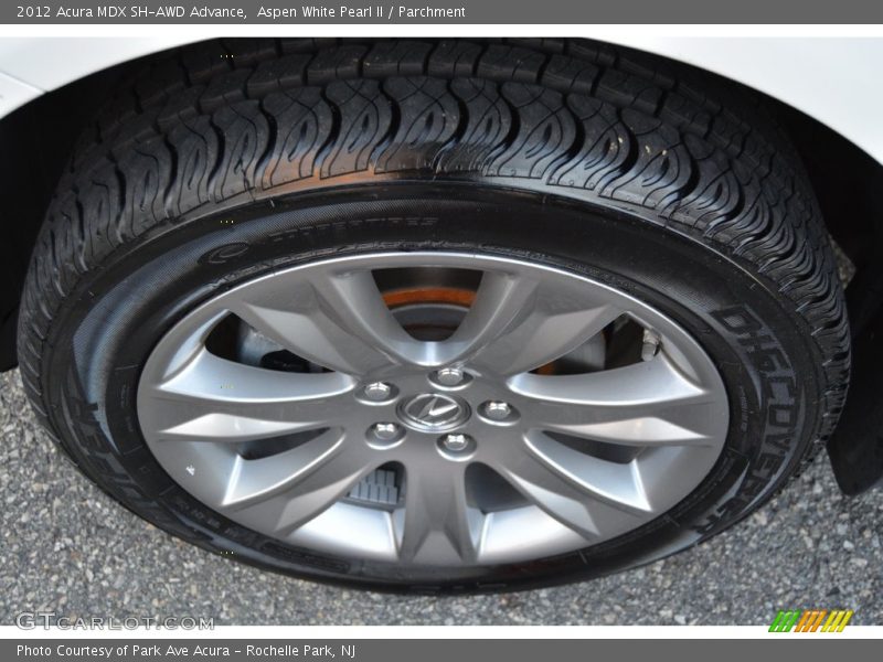 Aspen White Pearl II / Parchment 2012 Acura MDX SH-AWD Advance