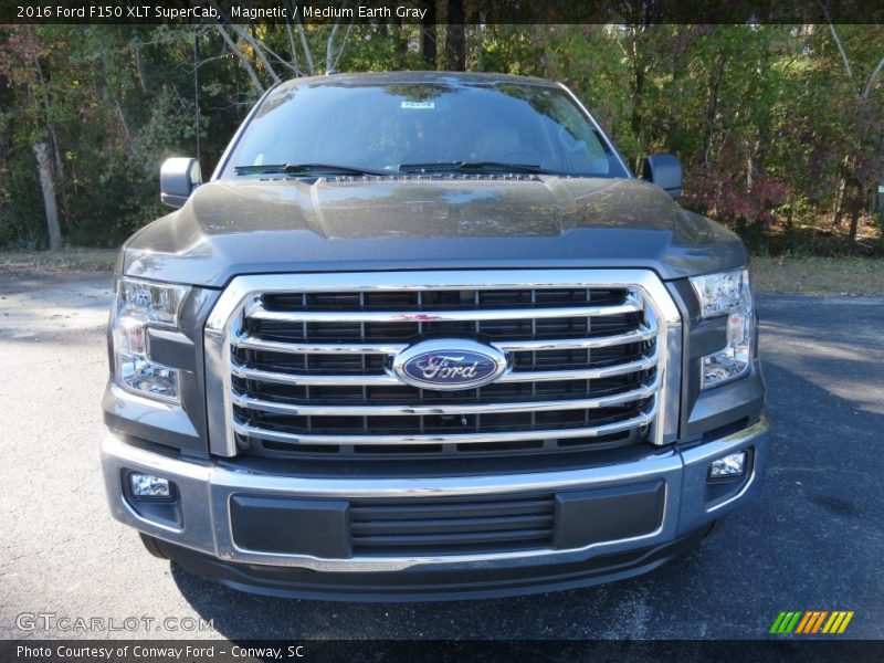 Magnetic / Medium Earth Gray 2016 Ford F150 XLT SuperCab