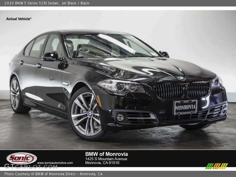 Jet Black / Black 2016 BMW 5 Series 528i Sedan