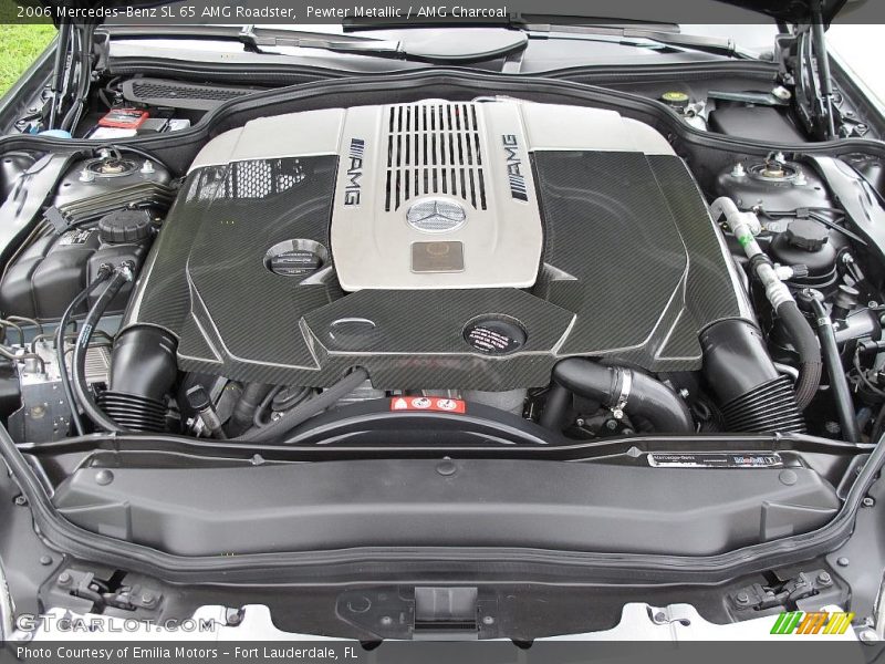  2006 SL 65 AMG Roadster Engine - 6.0 Liter AMG Twin-Turbocharged SOHC 36-Valve V12