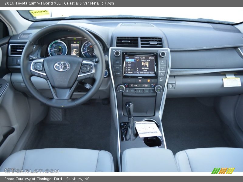 Celestial Silver Metallic / Ash 2016 Toyota Camry Hybrid XLE
