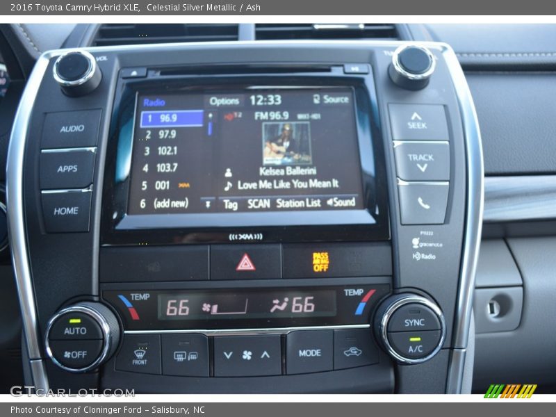 Celestial Silver Metallic / Ash 2016 Toyota Camry Hybrid XLE