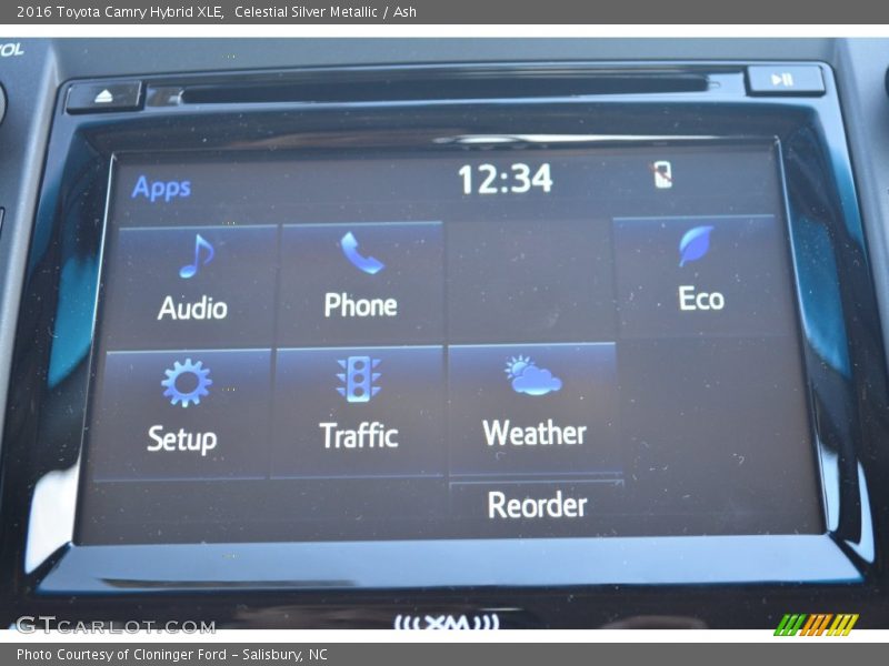 Celestial Silver Metallic / Ash 2016 Toyota Camry Hybrid XLE