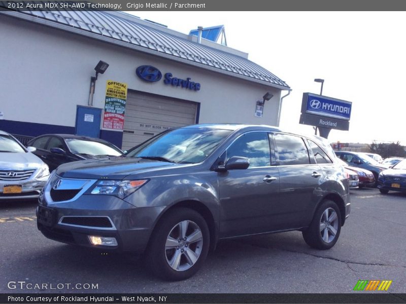 Grigio Metallic / Parchment 2012 Acura MDX SH-AWD Technology