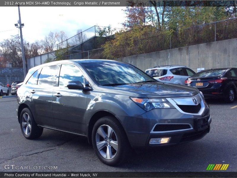 Grigio Metallic / Parchment 2012 Acura MDX SH-AWD Technology