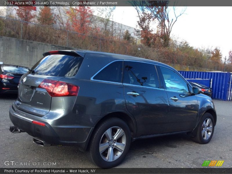 Grigio Metallic / Parchment 2012 Acura MDX SH-AWD Technology