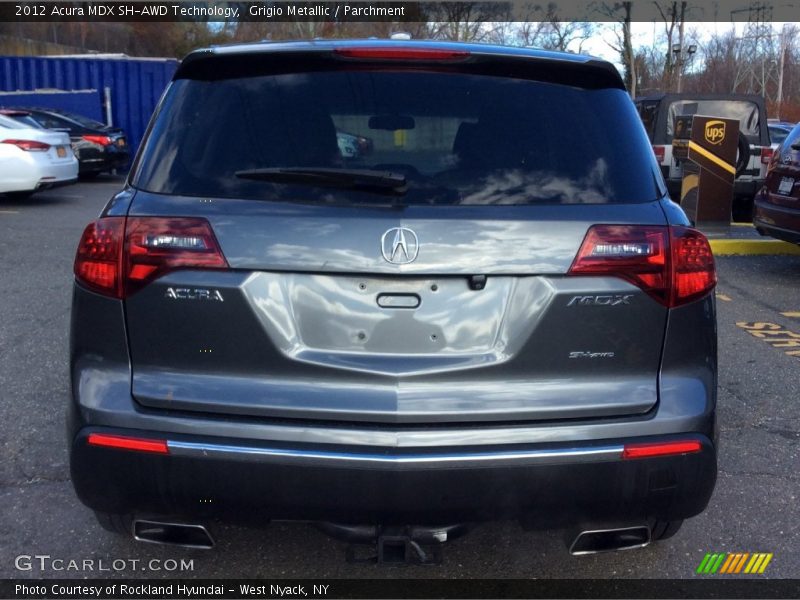 Grigio Metallic / Parchment 2012 Acura MDX SH-AWD Technology