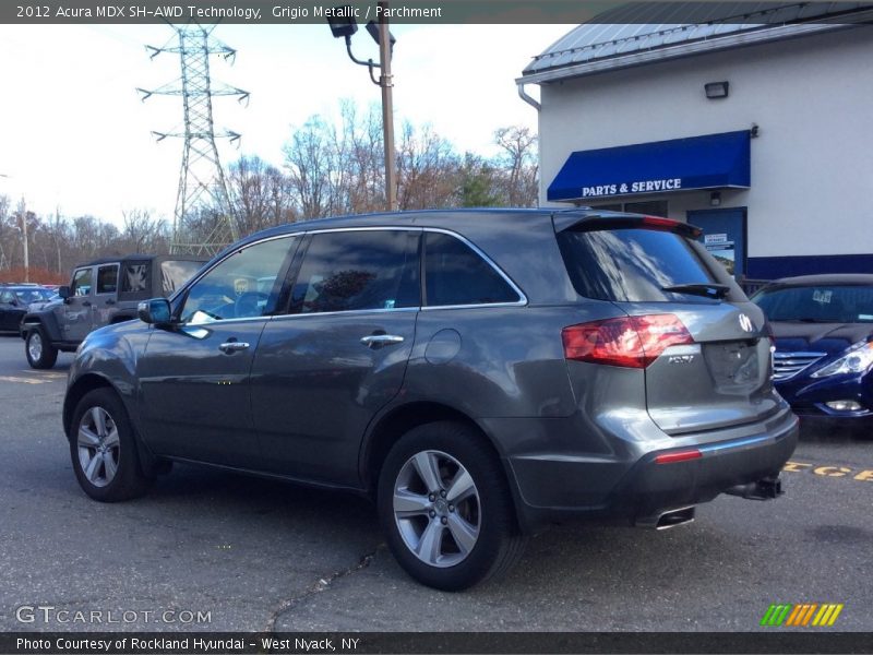 Grigio Metallic / Parchment 2012 Acura MDX SH-AWD Technology